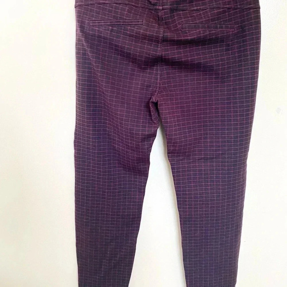 Liverpool Pants Knit Stretchy Check Slim Rock Work Preppy City Casual 10/30 - Picture 3 of 6